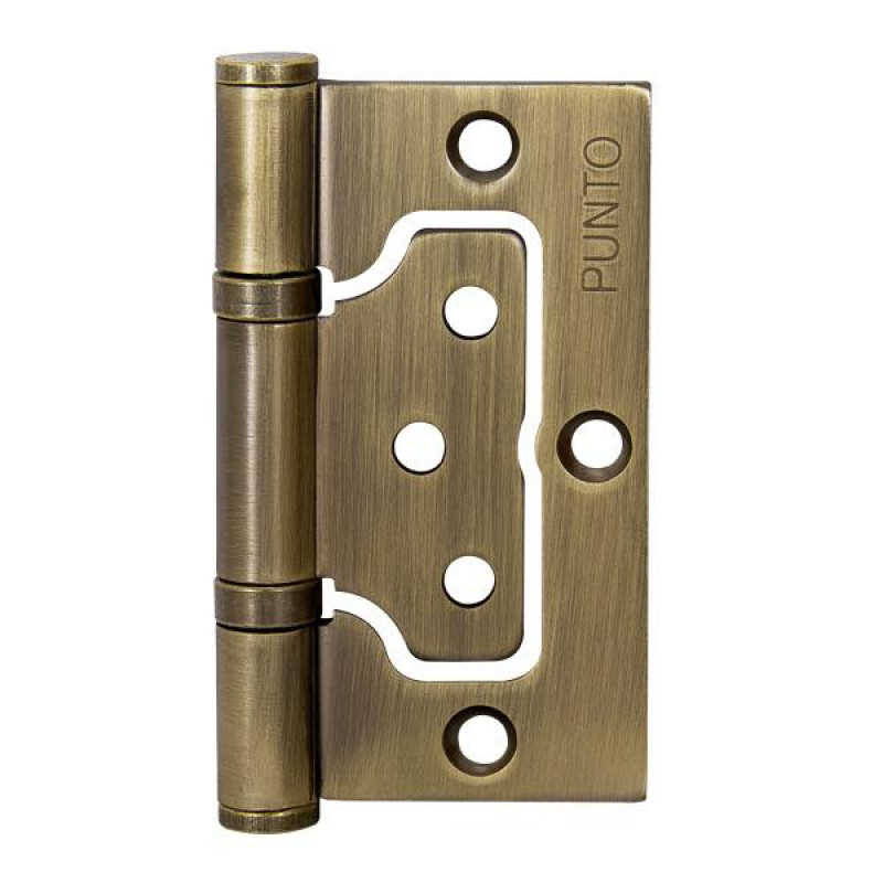 PUNTO - Петля Punto (Пунто) универсальная без врезки IN3200W WAB (200-2B 75x2,5) мат. бронза