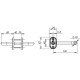 FUARO - Ручка Fuaro (Фуаро) раздельная R.DSS304-0203P/19 (DSS-0203P/19) INOX 304