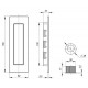 ARMADILLO - Ручка Armadillo (Армадилло) для раздвижных дверей SH.URB153.010 (SH010 URB) OB-13 античная бронза