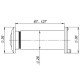 FUARO - VIEWER Fuaro (Фуаро) 5 DVZ 70x125/25 (оптика пластик, угол обзора 200) CP Хром