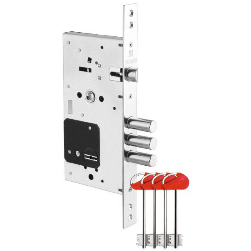 FUARO - Корпус Fuaro (Фуаро) врезного замка c защёлкой MDV25/S-60.85.3R16 4key