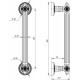 ARMADILLO - Ручка-скоба Armadillo (Армадилло) PULL.CL250.Matador ( Matador PULL CL) SILVER-925 серебро 925