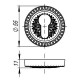 ARMADILLO - Накладка Armadillo (Армадилло) CYLINDER ET/CL-FG-10 Французское золото 2 шт. Партия1
