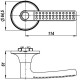 PUNTO - Ручка Punto (Пунто) защелка DK626 SN-PS (6026 SN-P) (без фик.) мат. никель