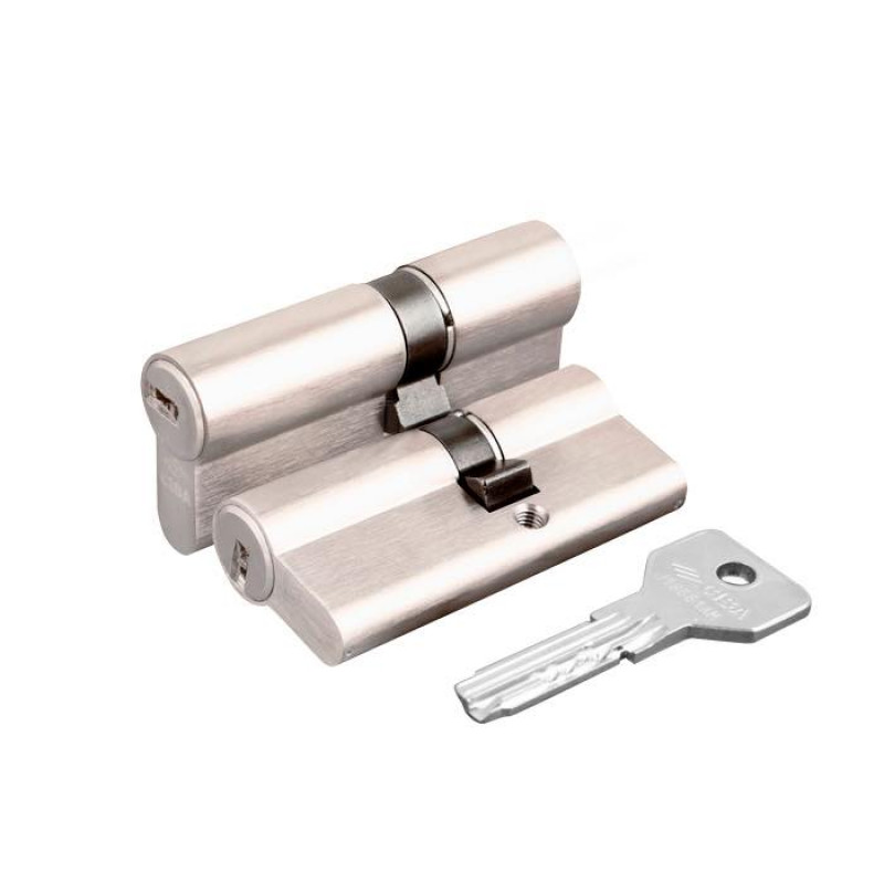 CISA - Цилиндровый Cisa (Чиза) механизм ASIX OE300-26.12 (65 мм/25+10+30), НИКЕЛЬ
