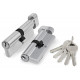 FUARO - Цилиндровый Fuaro (Фуаро) механизм (100 ZM/80) 1000ZMKnob80(40+10+30) CP хром 5Key с вертушкой