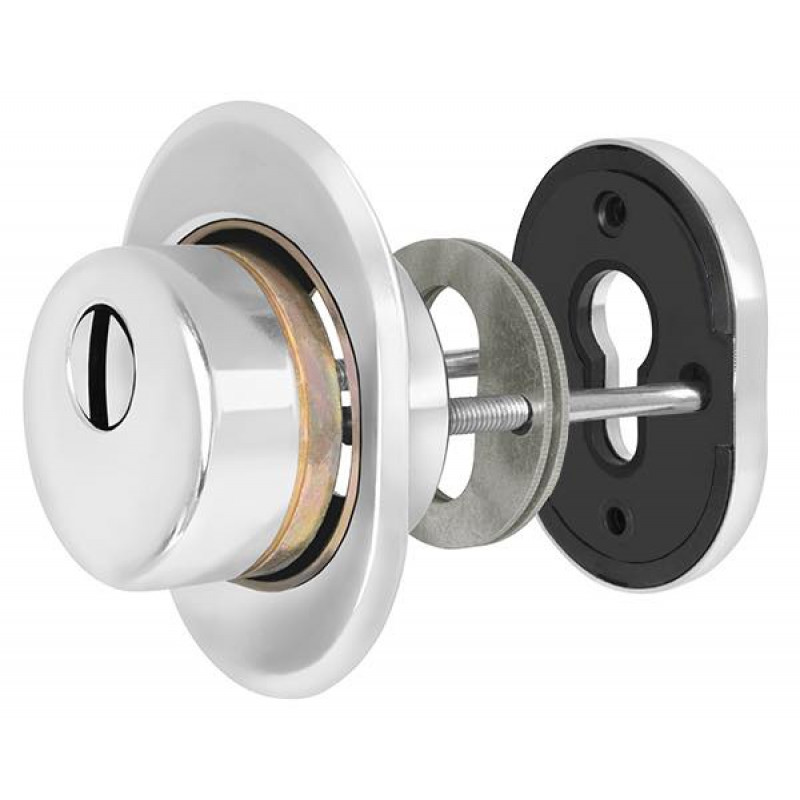FUARO - Броненакладка Fuaro (Фуаро) DEF.CRE/OV-set.9726 (DEF 9726) M6x90 врезная с чашкой CP-8 хром