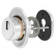 FUARO - Броненакладка Fuaro (Фуаро) DEF.CRE/OV-set.9726 (DEF 9726) M6x90 врезная с чашкой CP-8 хром