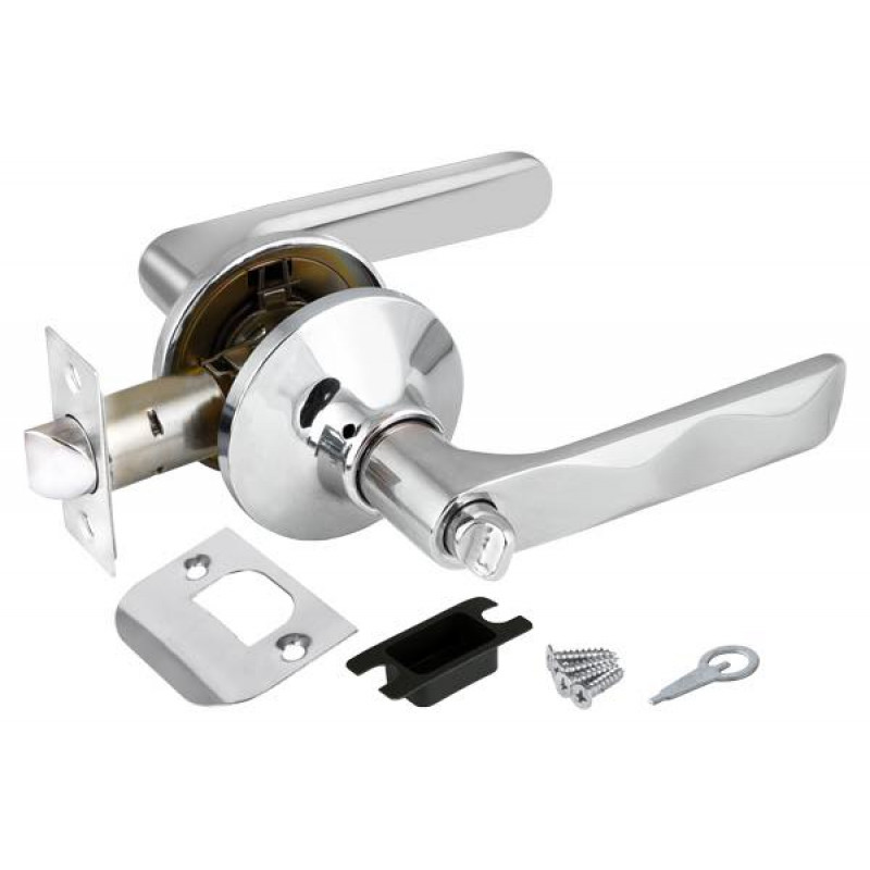 FUARO - Ручка Fuaro (Фуаро) защелка DK624/BL CP-BK (624/BL CP-B) (фик.) хром