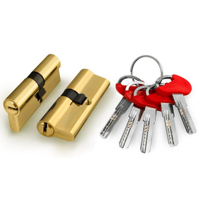 FUARO - Цилиндровый Fuaro (Фуаро) механизм (D-PRO500/80) D-PRO5000Key80(30+10+40) PB латунь 5Key