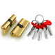 FUARO - Цилиндровый Fuaro (Фуаро) механизм (D-PRO500/80) D-PRO5000Key80(30+10+40) PB латунь 5Key