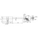FUARO - Цилиндровый Fuaro (Фуаро) механизм (D-PRO507/100) D-PRO5007Tang100(65+10+25) CP хром 5Key со штоком