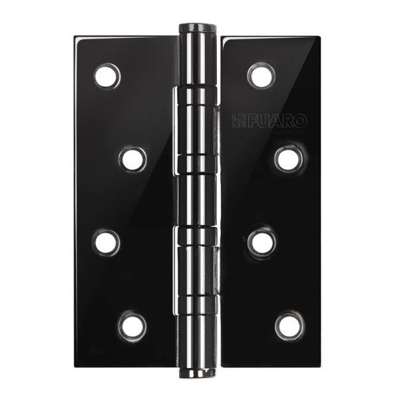 FUARO - Петля Fuaro (Фуаро) универсальная IN4400U-BL BN (4BB/BL 100x75x2,5) черный глянец БЛИСТЕР