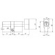 AJAX - Цилиндровый Ajax (Аякс) механизм (AX102/80) AX1002Knob80 (35+10+35) CP хром с вертушкой