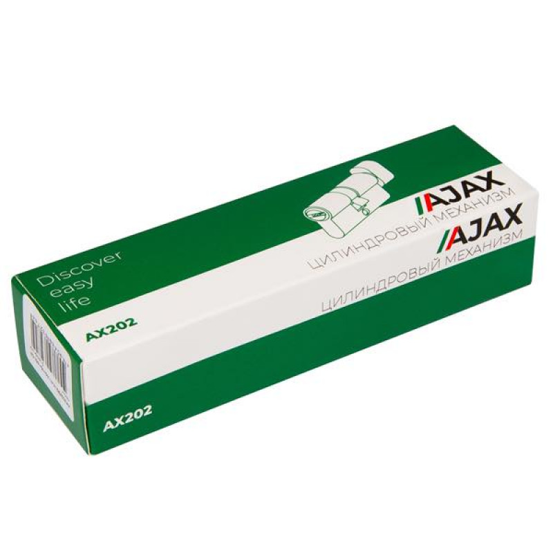 AJAX - Цилиндровый Ajax (Аякс) механизм (AX202/80) AX2002Knob80 (35+10+35) CP хром с вертушкой