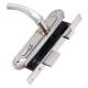 PUNTO - Замок Punto (Пунто) цилиндровый в комплекте с ручкой LOCKSET16.CRONA.4070-1 (KIT P16 4070 CRONA) SN мат.никель
