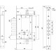 МЕТТЭМ - Замок Mettem (Меттэм) врезной сувальдный ЗВ8 341.1.1 с тягами, 5 кл. (ключ 60 мм)