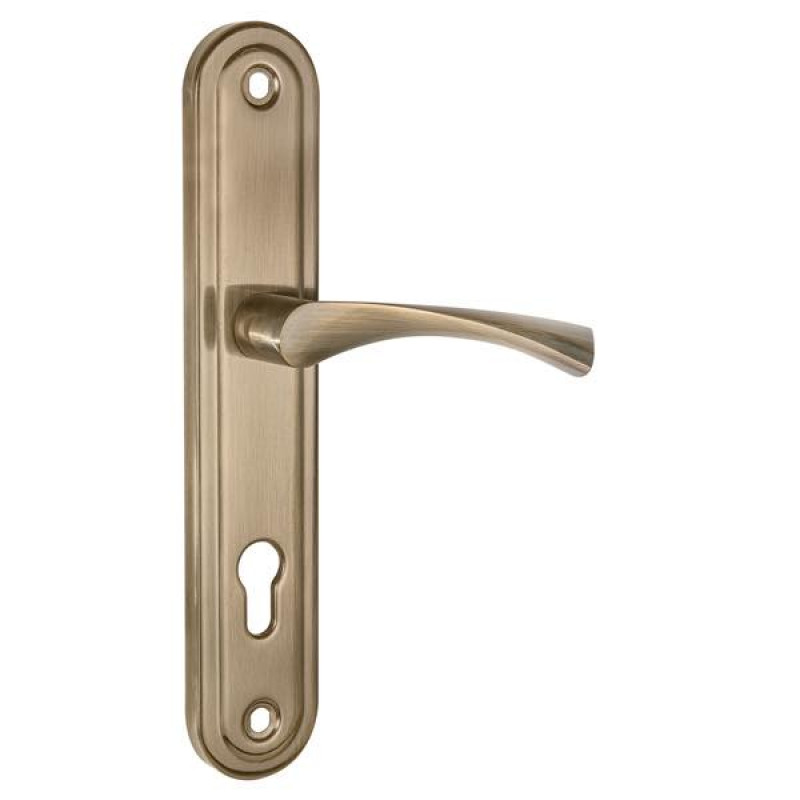 PUNTO - Ручка Punto (Пунто) на планке HANDLE90.CRONA.04-85 (P90 8504 CRONA) AB бронза