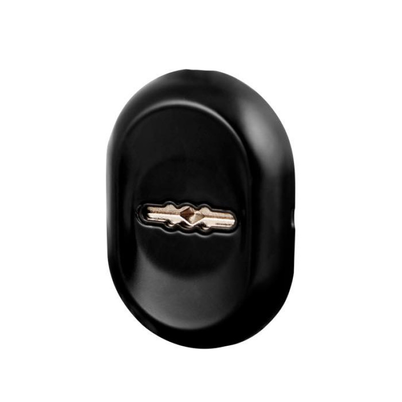 FUARO - Накладка Fuaro (Фуаро) на сувальдный замок ESC.S-auto/CRE/OV.13 (ESC-13S) с автомат. шторками BL черный (1шт.)