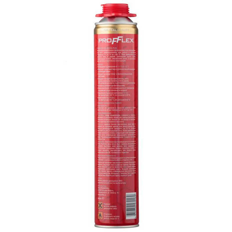 PROFFLEX - Пена монтажная PROFFLEX PRO RED Plus 65л летняя