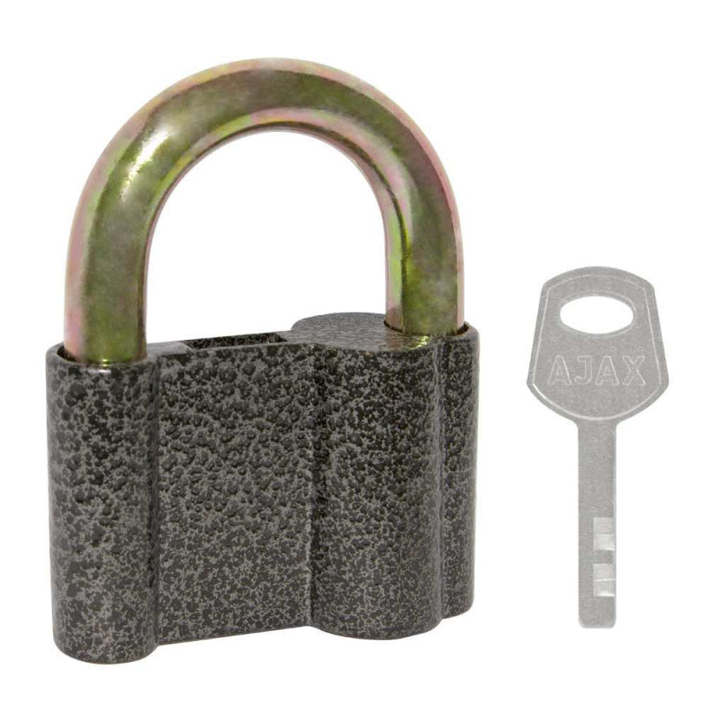 AJAX - Замок Ajax (Аякс) навесной PD-4070 (PD-40-70) 3 fin key /коробка