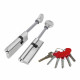 FUARO - Цилиндровый Fuaro (Фуаро) механизм (D-PRO507-8/90) D-PRO5007-8Tang90(55+10+25) CP хром 5+1Key со штоком перекод.