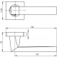 ARMADILLO - Ручка Armadillo (Армадилло) раздельная K.SQ52.CORSICA (CORSICA SQ003) MWSC-33 итальянский тисненый