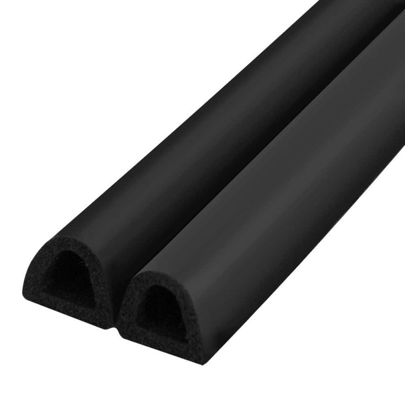 FUARO - Уплотнитель Fuaro (Фуаро) самоклеящийся ADH/D-14x12mm, BLACK черный 120m