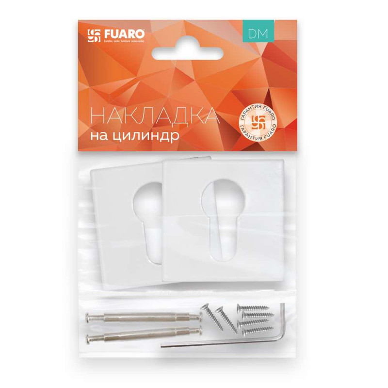 FUARO - Накладка Fuaro (Фуаро) под цилиндр ET.K.DM51 (ET DM) WH-19 белый