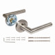 FUARO - Ручка Fuaro (Фуаро) раздельная R.DSS201-0204/19 (DSS-0204/19) INOX 201