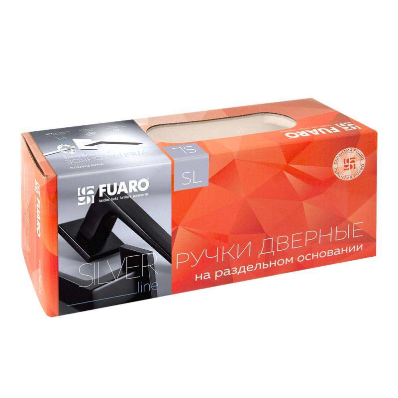 FUARO - Ручка Fuaro (Фуаро) раздельная K.SL52.NEO (NEO SL) CP/WH-8 хром/белый