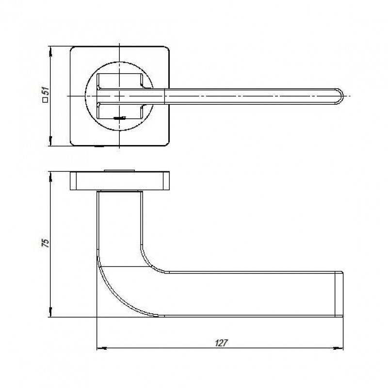 AJAX - Ручка Ajax (Аякс) раздельная K.JK51.SPLINE (SPLINE JK) SN/CP-3 матовый никель/хром