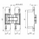 ARMADILLO - Петля Armadillo (Армадилло) скрытой установки U3D7000 BL (12060UN3D) черный TECH