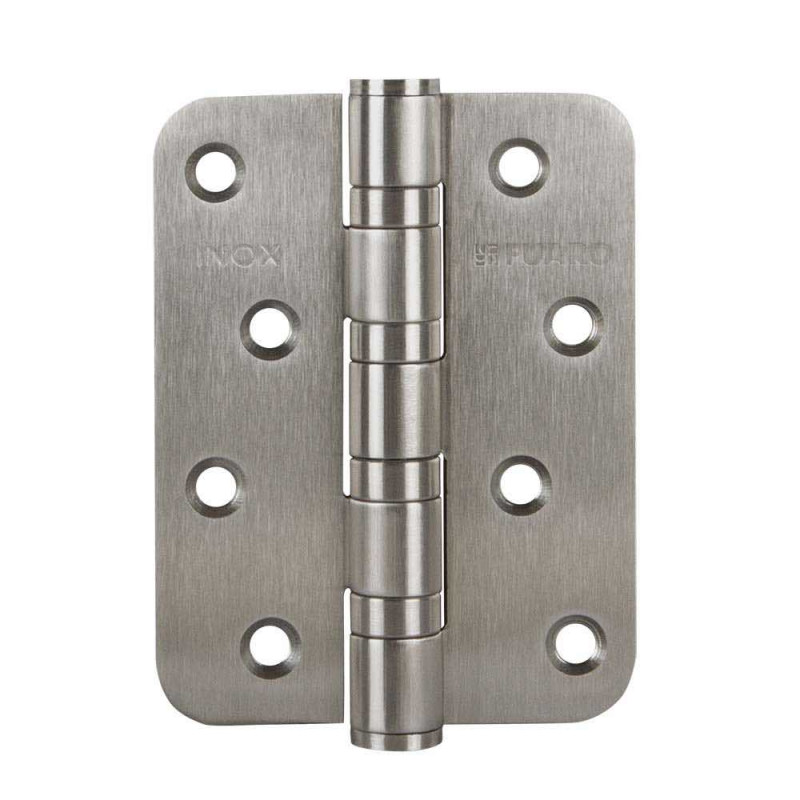FUARO - Петля Fuaro (Фуаро) из нержавейки универсальная IN4400U-R10 INOX (4BB-R10 102х76х3)