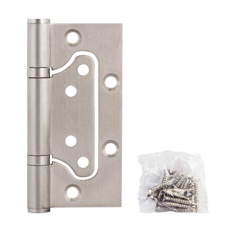 FUARO - Петля Fuaro (Фуаро) из нержавейки универсальная без врезки 500-2BB 100x2,5 (INOX 304)