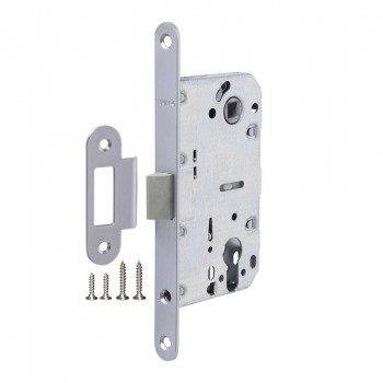 Корпус Fuaro (Фуаро) врезного замка c защёлкой PLASTP85C-50 (P85C-50) SSC сатинированный хром